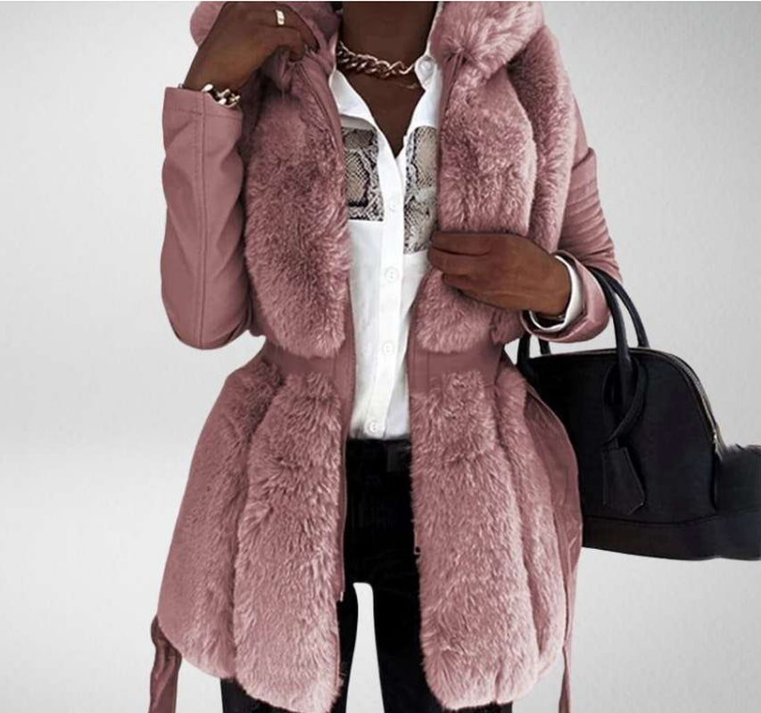 Fashion Fur Hooded Jacket