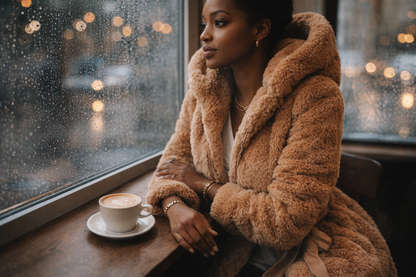 Fashion Fur Hooded Jacket